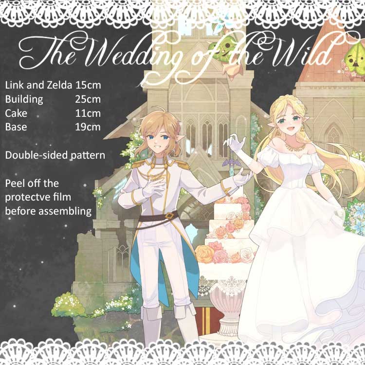 Zelda Standee with Link, Base, Cake