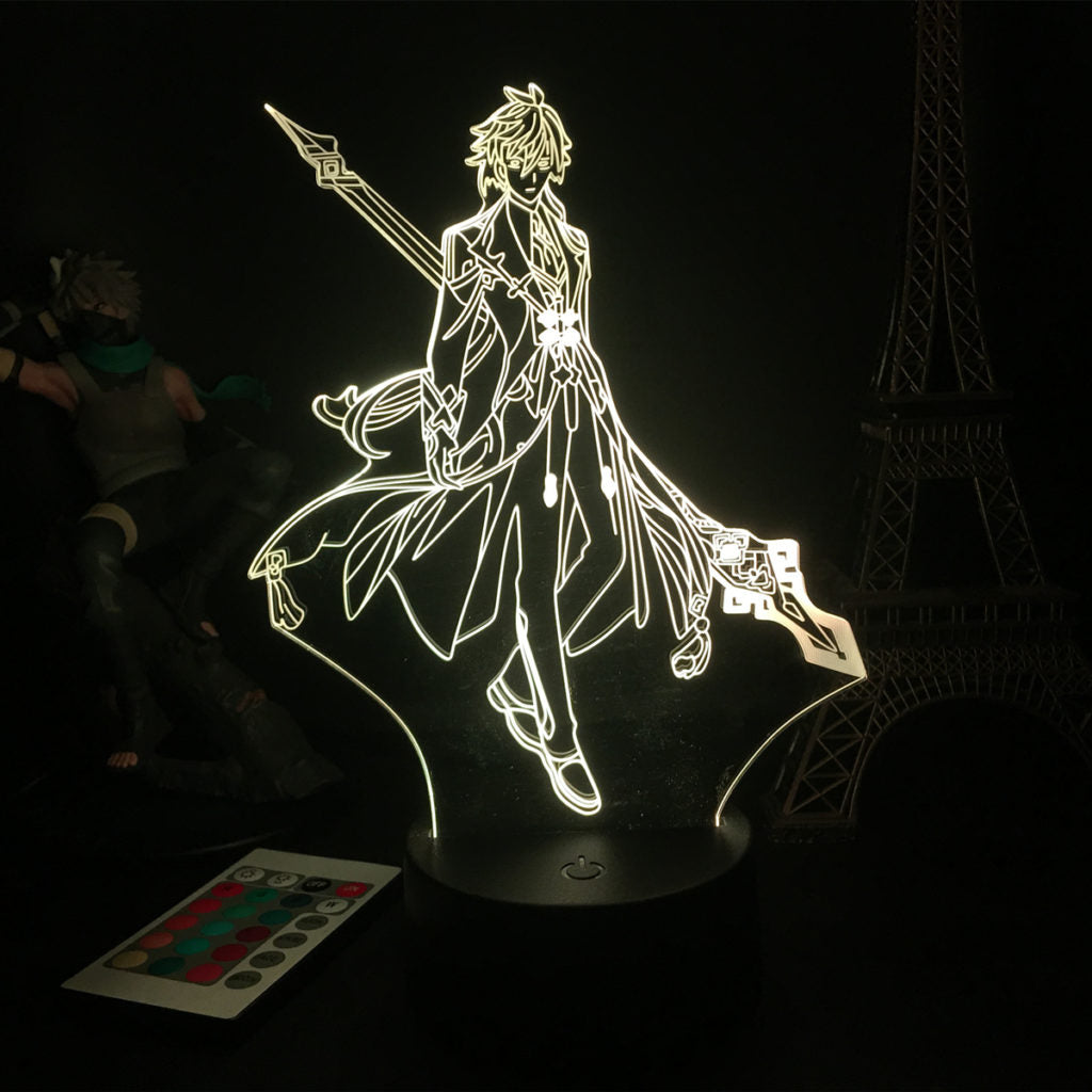 Zhongli LED Lamp Gesnhin Impact Geo Archon Liyue Zhongli Main Gifts (4)