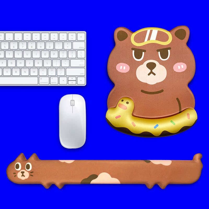 Cute Cat Keyboard Wrist Rest Mouse Pad