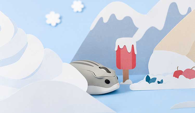 Cute Hamster Wireless Mouse with USB