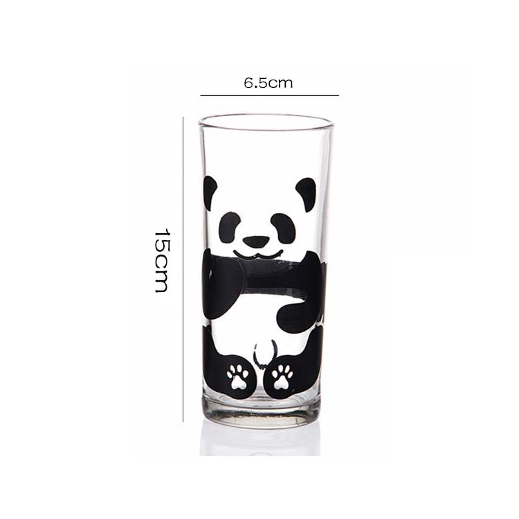 Cute Panda Highball Drinking Glass