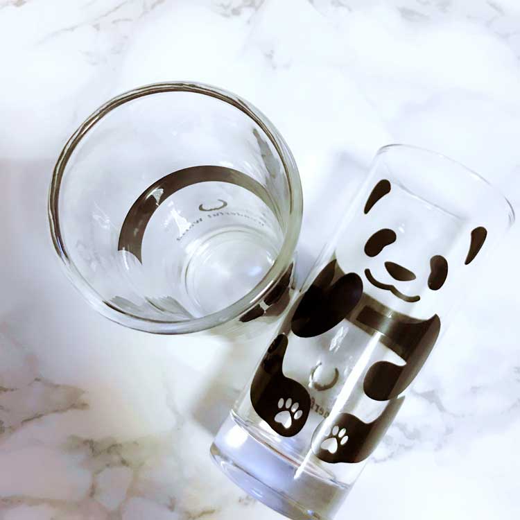 Cute Panda Highball Drinking Glass