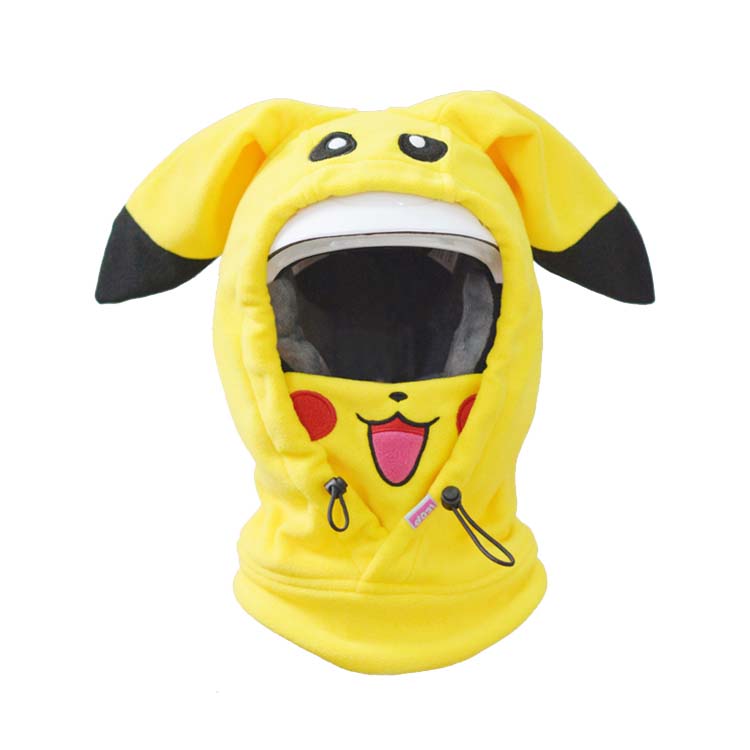 cute pikachu snowboard balaclava ski headwear winter neckwear (1)