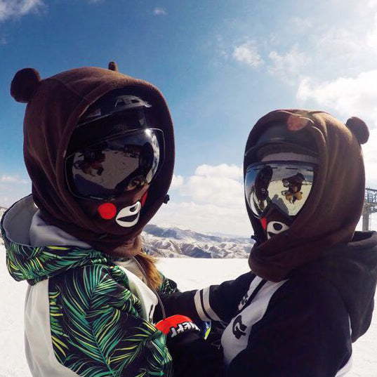 Adorable Bear Ski Balaclava with 3-in-1 Functionality