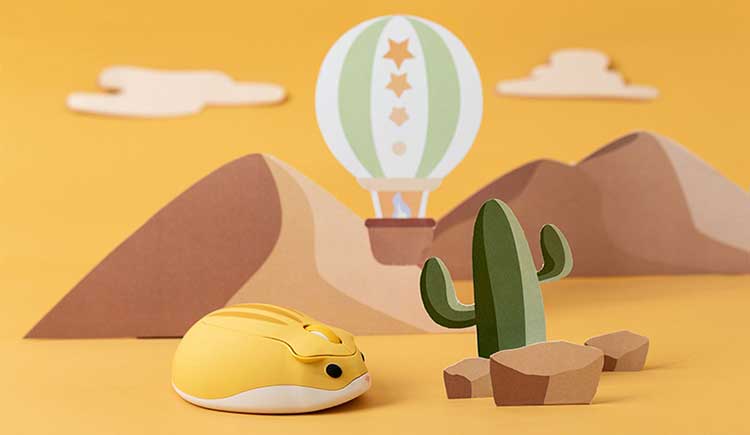 Cute Hamster Wireless Mouse with USB