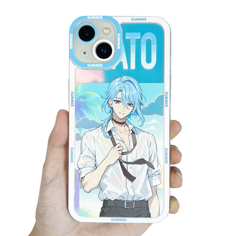 kamisato ayato Summer Genshin Impact Phone Case Modern Genshin Fanart Beach