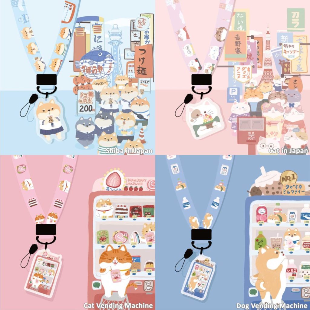 kawaii phone necklace lanyard wristlet cute lanyards keychain college student gifts (6)