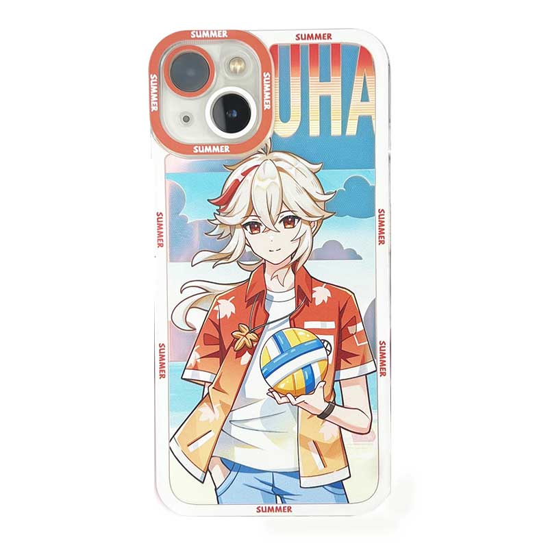 kazuha Summer Genshin Impact Phone Case Modern Genshin Fanart Beach