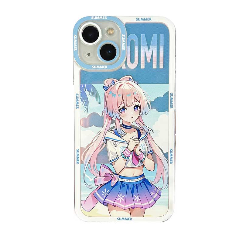 kokomi Summer Genshin Impact Phone Case Modern Genshin Fanart Beach