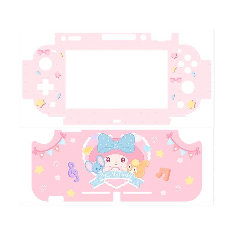my meloday switch lite skin kawaii pink sanrio switch lite sticker wrap
