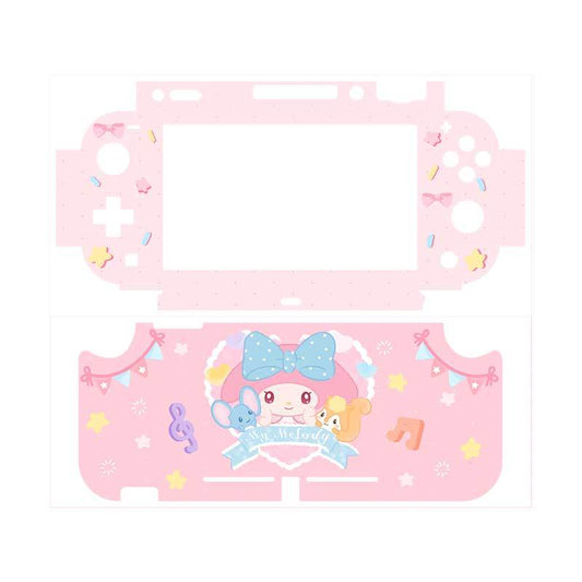 my meloday switch lite skin kawaii pink sanrio switch lite sticker wrap