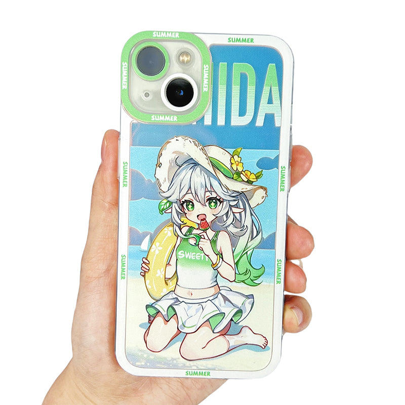 nahida Summer Genshin Impact Phone Case Modern Genshin Fanart Beach
