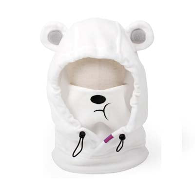 polar bear winter balaclava cute animal head warmer ski snowboard