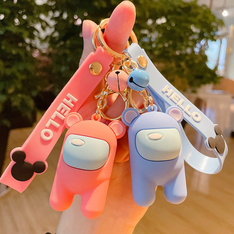 Cute Astronaut Keychains with Lanyard