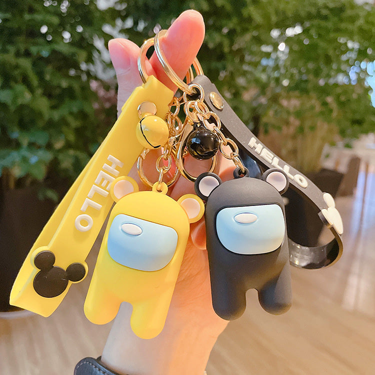 Cute Astronaut Keychains with Lanyard