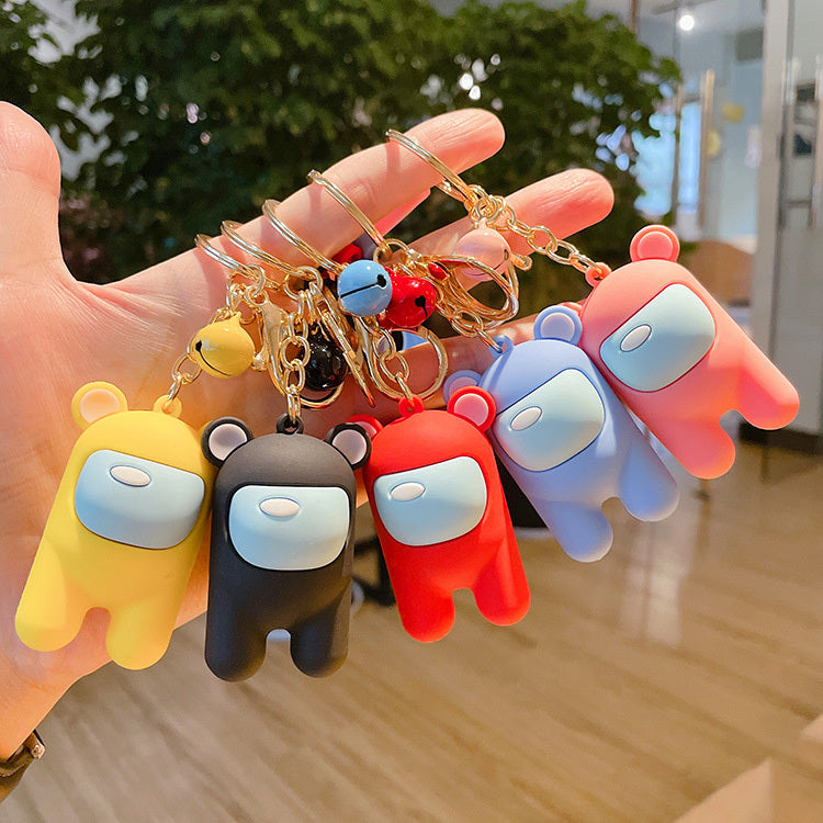 Cute Astronaut Keychains with Lanyard