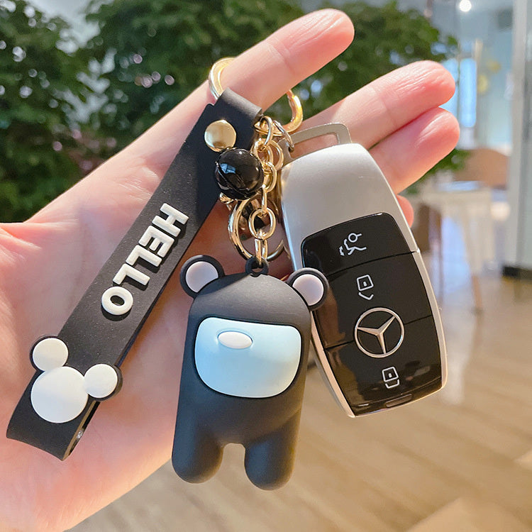 Cute Astronaut Keychains with Lanyard