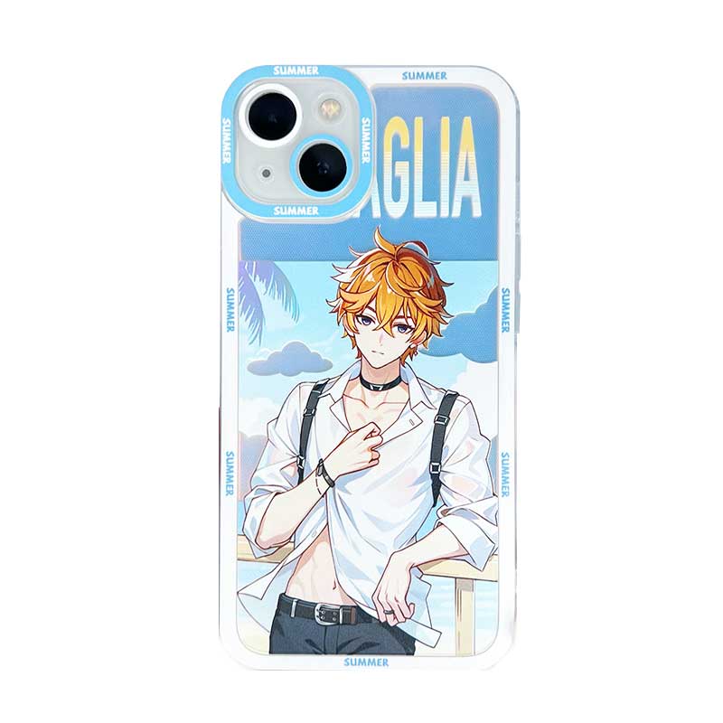 tartaglia-childe Summer Genshin Impact Phone Case Modern Genshin Fanart Beach