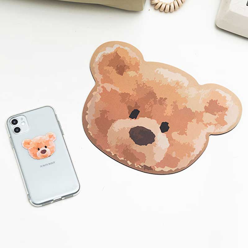 Cute Bear Mouse Pad with Grip