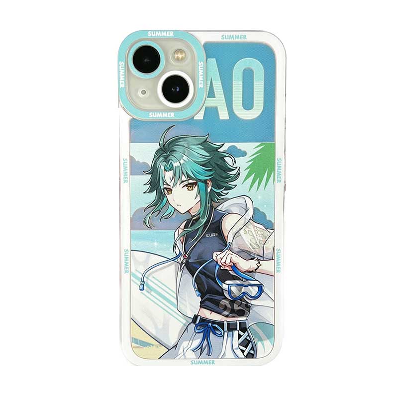xiao Summer Genshin Impact Phone Case Modern Genshin Fanart Beach