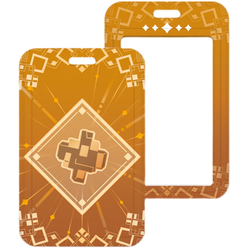 zhongli Genshin Impact Lanyard Genshin Card Holder Cute Genshin Lanyards Necklace